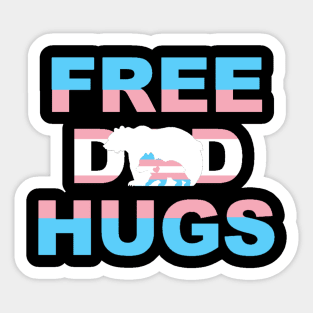 Free Dad Hugs LGBTQ+ Sticker